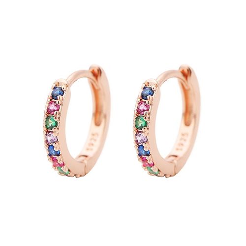 Boucles D'oreilles Arc-En-Ciel Little Huggies Hoop Pour Hommes Et Filles,Petits Anneaux,Piercing Au Cartilage,Conque,Lobe D'oreille,147 Us,Cercle,2 Pièces