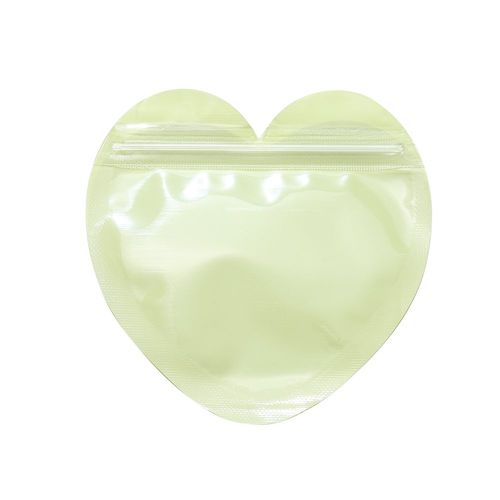 Sac À Fermeture Éclair Irisé En Plastique Transparent,Sacs Étanches En Forme De C?ur,Emballage Pour Bijoux,Collier,Boucles D'oreilles,Bracelet,Présentoir,10 Pièces