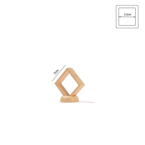 Boîte De Rangement Transparente Pour Bijoux En Film Pe,Cadre De Document D'd'effets,Présentoir Flottant 3d,Support Pour Pendentif,Bague,Boucle D'oreille,Bracelet