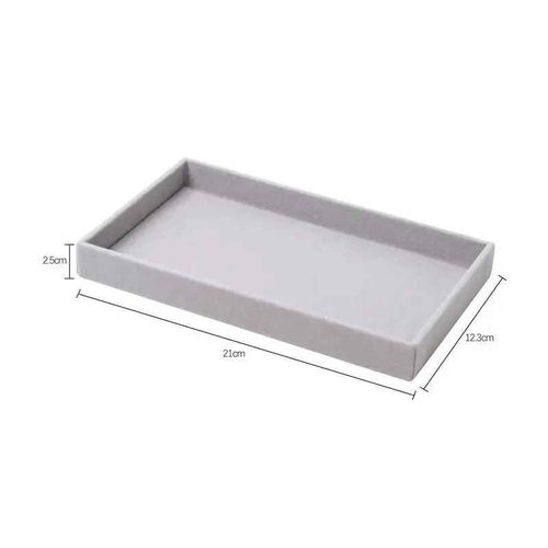 Boîte De Rangement De Bijoux En Velours,Mise À Niveau,Présentoir Empilable Pour Collier,Bracelet,Boucles D'oreilles,Organisateurs,Bricolage,Melbox Grise
