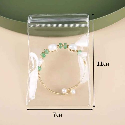 Pochettes De Rangement En Pvc Transparent Pour Bijoux,Sacs Anti-Oxymanquer Pour Boucles D'oreilles,Pendentifs,Colliers Et Bracelets