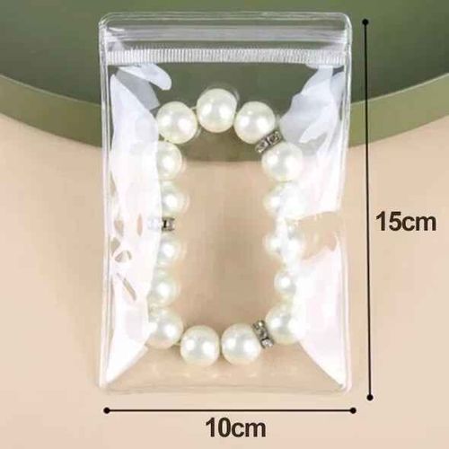Pochettes De Rangement En Pvc Transparent Pour Bijoux,Sacs Anti-Oxymanquer Pour Boucles D'oreilles,Pendentifs,Colliers Et Bracelets