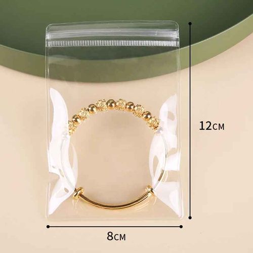 Pochettes De Rangement En Pvc Transparent Pour Bijoux,Sacs Anti-Oxymanquer Pour Boucles D'oreilles,Pendentifs,Colliers Et Bracelets