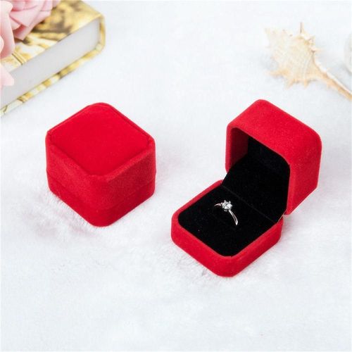 Boîte À Matiques Vintage À Double Fentes,Boîte À Bijoux,Étui D'emballage En Cuir Pu,Cadeau De Bague De Fiançailles,Proposition De Mariage