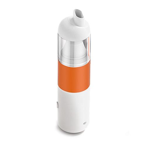Aspirateur à main sans fil pour voiture, collecteur de poussière, aspiration type Cyclone, blanc + Orange