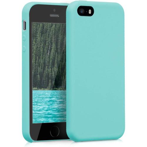 Housse Compatible Avec Apple Iphone Se (1.Gen 2016) / Iphone 5 / Iphone 5s Coque - Housse De Téléphone Protection Souple En Tpu Silicone - Menthe Glaciale