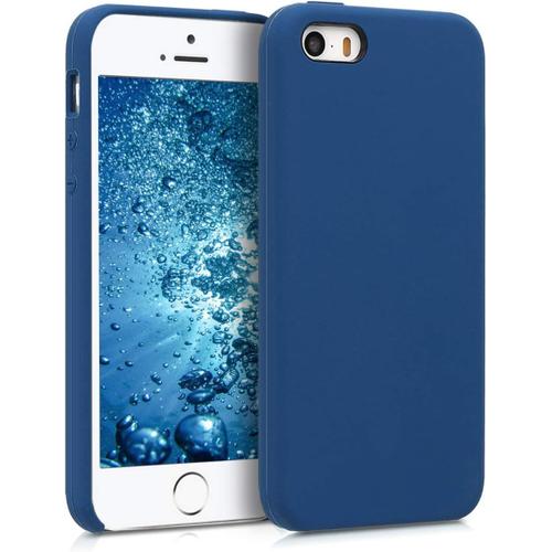 Housse Compatible Avec Apple Iphone Se (1.Gen 2016) / Iphone 5 / Iphone 5s Coque - Housse De Téléphone Protection Souple En Tpu Silicone - Bleu Marine