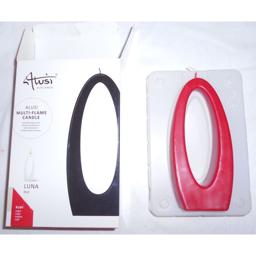 Bougie Luna Due Design Alusi Couleur Ruby