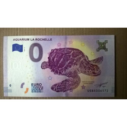 Billet 0 Euro Aquarium De La Rochelle 2018 Neuf