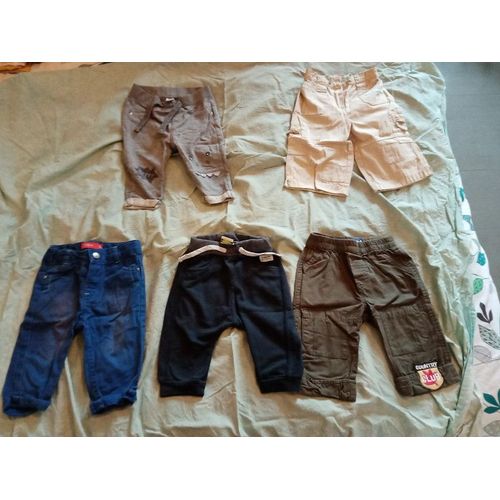 5 Pantalons Garçon 6 Mois Très Bon État