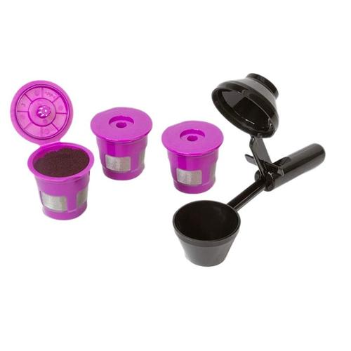 Reusable Coffee Pod Filters Coffee Scoop for Keurig K-Duo K-Mini 1.0 2.0 K-Series and Select Single Cup Coffee Makers