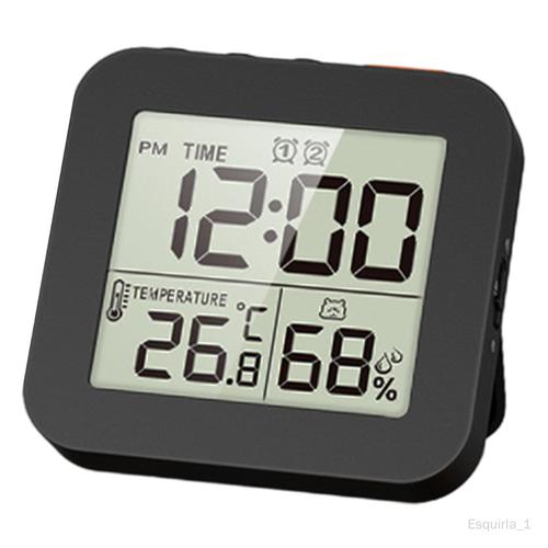 SolidGoods Salle De Bain Horloge Murale Digitale Étanche, Minuteur Douche  Coupe Eau Réglable en 5 Minutes, Horloge Salle De Bain Ventouse Salle de