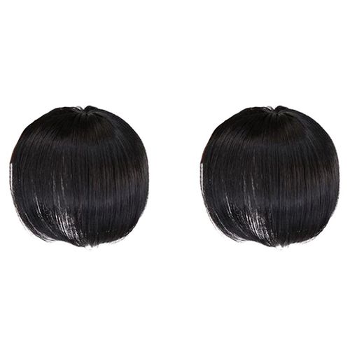 Perruque De Cheveux Humains Avec Frange, Augmente La Toire De Cheveux Sur Le Haut De La Tête Pour Couvrir La Postiche A, 2 Pièces 
