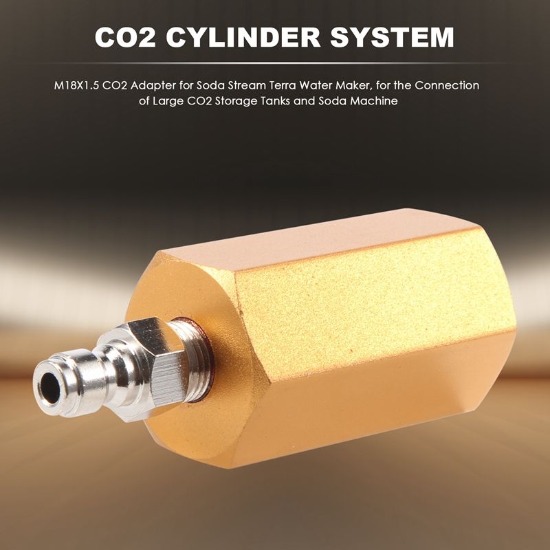 Adaptateur de CO2 pour Soda Stream Terra Water Maker, M18 x ... - 3
