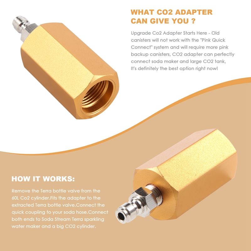 Adaptateur de CO2 pour Soda Stream Terra Water Maker, M18 x ... - 4
