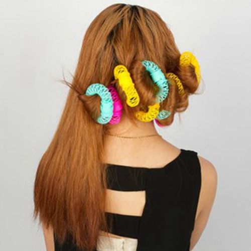 Bigoudi Magique En Spirale, 8 Pièces, Rouleau Donuts, Outil De Coiffure, Accessoires Pour Cheveux 