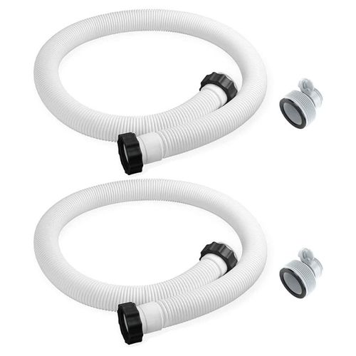 Tuyaux de piscine hors sol, 59 pouces de long, remplacement avec 2 tuyaux de type B, grotte, 2x