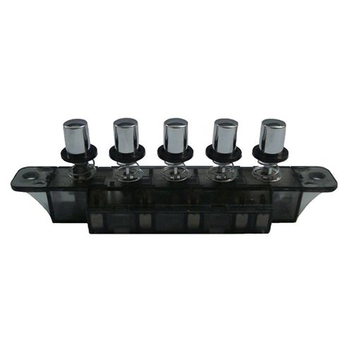 Bouton-poussoir de Type Piano, interrupteur à cinq positions, prise, AC 250V 4A pour hotte, interrupteur argenté à cinq engrenages