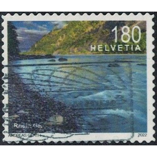 Suisse 2022 Oblitéré Used Fleuve Rhin Près De Coire Gr Paysage Rhein Y&t Ch 2685 Su