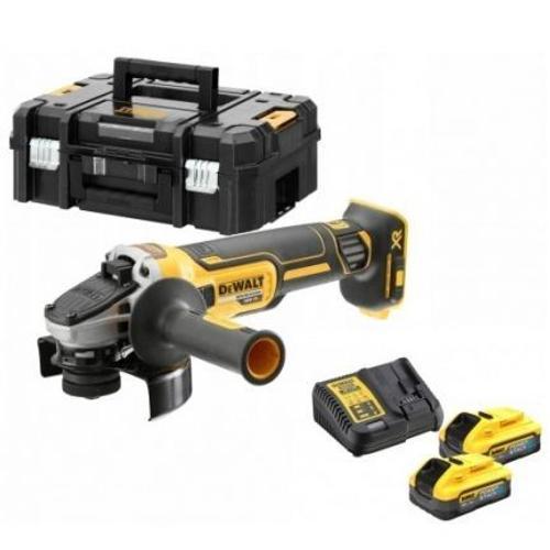 Meuleuse DEWALT ?125mm 18V - 2 batteries 5Ah POWERSTACK - DCG405H2T-QW