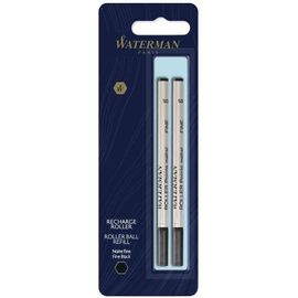 Waterman Recharge Pour Stylo Roller, Blister De 2, Noir