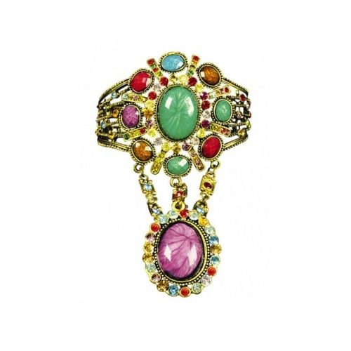 Bracelet À Bague Pierres Multicolores Adulte