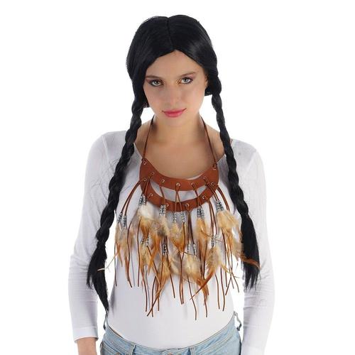 Collier Indien Double Plumes Adulte