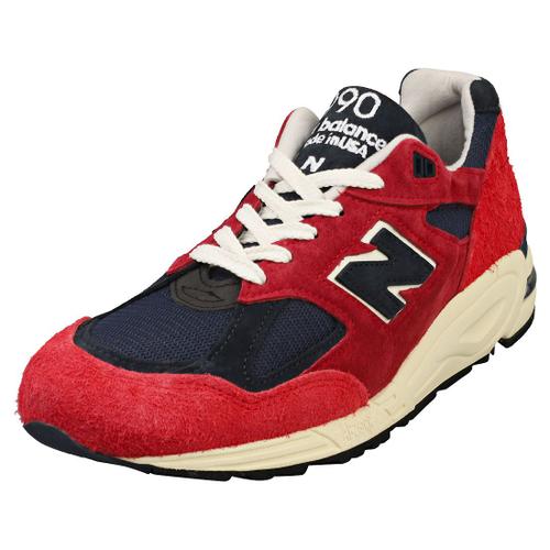 New Balance 990 Baskets Mode Burgogne Bleu