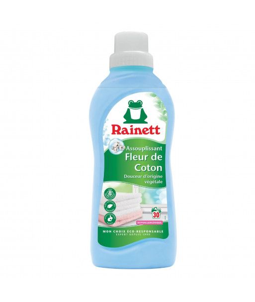 Rainett Assouplissant Ecologique Concentré Fleur de Coton 750ml - 31 lavages