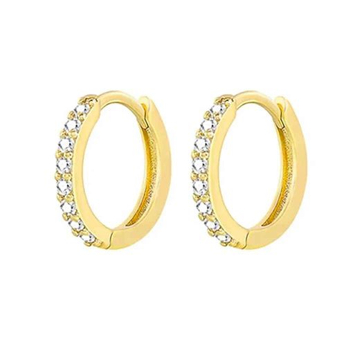 Boucles D'oreilles Minimales En Acier Inoxydable,Clip,Petit Huggie,Cartilage Fin,Helix,Tragus,Piercing,Bijoux,2 Pièces