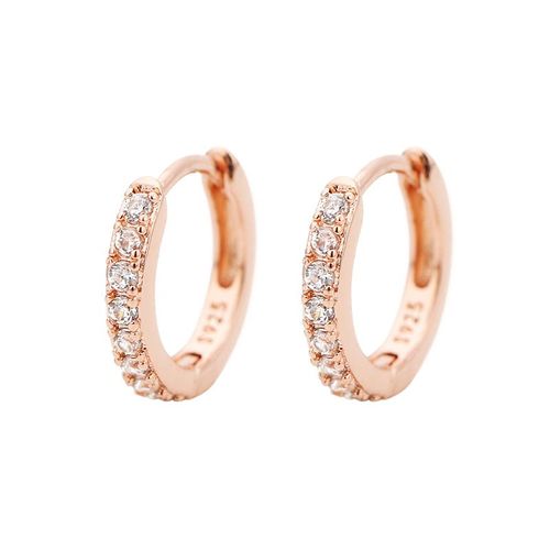 Boucles D'oreilles Minimales En Acier Inoxydable,Clip,Petit Huggie,Cartilage Fin,Helix,Tragus,Bijoux De Piercing,2 Pièces/Ensemble