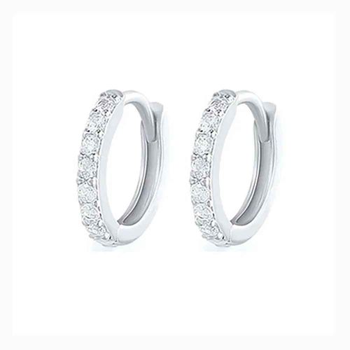 Boucles D'oreilles Minimales En Acier Inoxydable,Clip,Petit Huggie,Cartilage Fin,Helix,Tragus,Piercing,Bijoux,2 Pièces