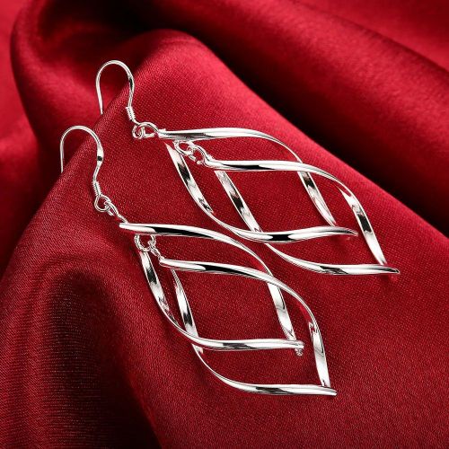Boucles D'oreilles Créoles Rondes Simples En Argent Regardé 925 Pour Femmes,Bijoux De Charme De Fiançailles De Mariage,Qualité Supérieure,Mode