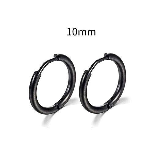 Petites Boucles D'oreilles Rondes En Acier Inoxydable Pour Femme Et Homme,Piercing Cartilage,Bijoux,2 Pièces/Ensemble