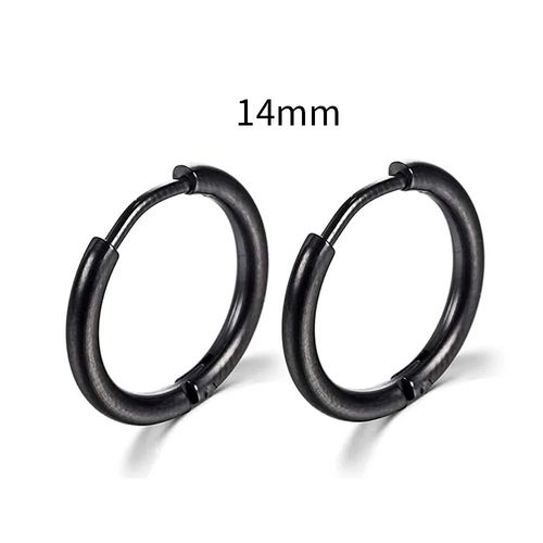 Petites Boucles D'oreilles Rondes En Acier Inoxydable Pour Femme Et Homme,Piercing Cartilage,Bijoux,2 Pièces/Ensemble
