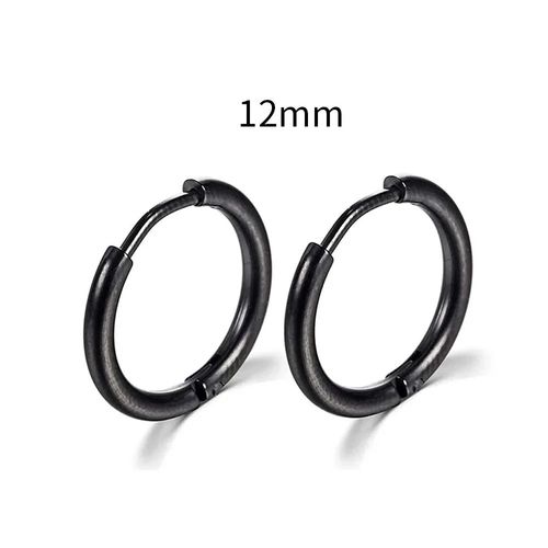 Petites Boucles D'oreilles Rondes En Acier Inoxydable Pour Femme Et Homme,Piercing Cartilage,Bijoux,2 Pièces/Ensemble