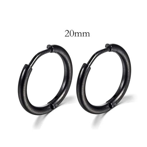 Petites Boucles D'oreilles Rondes En Acier Inoxydable Pour Femme Et Homme,Piercing Cartilage,Bijoux,2 Pièces/Ensemble