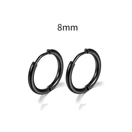 Petites Boucles D'oreilles Rondes En Acier Inoxydable Pour Femme Et Homme,Piercing Cartilage,Bijoux,2 Pièces/Ensemble