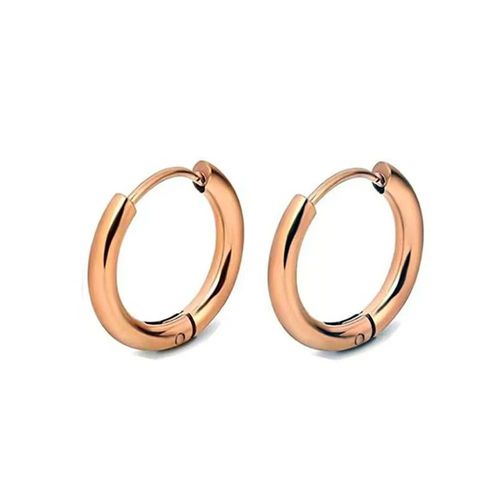 Petites Boucles D'oreilles Rondes En Acier Inoxydable Pour Femme Et Homme,Piercing Cartilage,Bijoux,2 Pièces/Ensemble