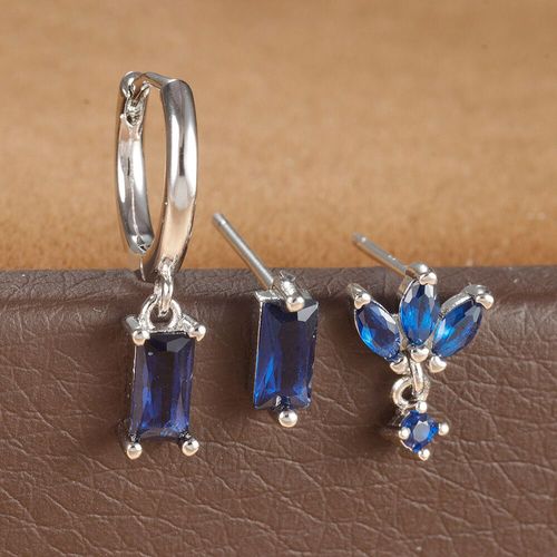Ensemble De Boucles D'oreilles Piercing En Acier Inoxydable Pour Femme,Bijoux Esthétiques,Colorés,3 Pièces