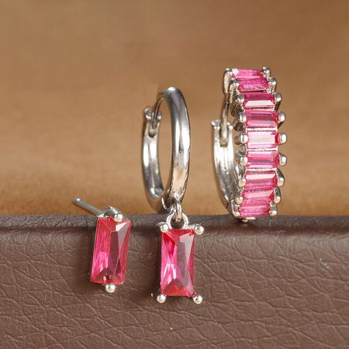 Ensemble De Boucles D'oreilles Piercing En Acier Inoxydable Pour Femme,Bijoux Esthétiques,Colorés,3 Pièces