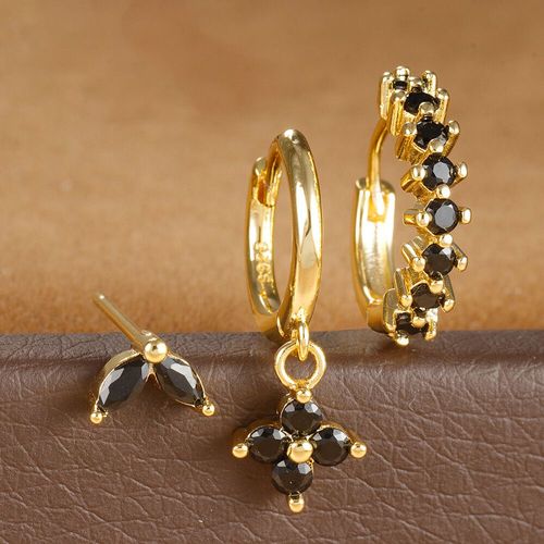Ensemble De Boucles D'oreilles Piercing En Acier Inoxydable Pour Femme,Bijoux Esthétiques,Colorés,3 Pièces