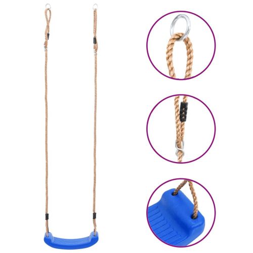 Siège De Balançoire Pour Enfants Bleu Helloshop26 02_0005073