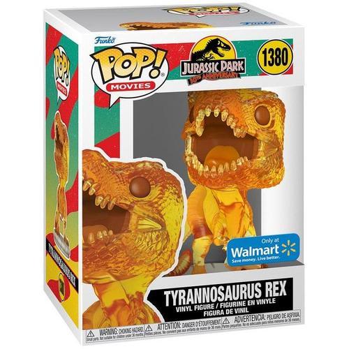 Figurine Funko Pop - Jurassic Park N°1380 - Tyrannosaurus Rex (Ambre) - Translucide (71340)