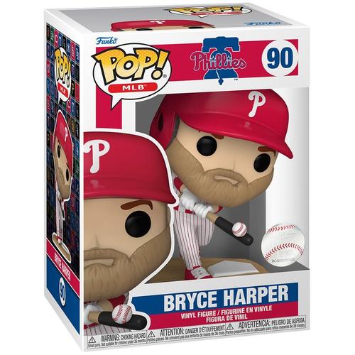 Figurine Funko Pop - Mlb : Ligue Majeure De Baseball N°90 - Bryce Harper (72213)