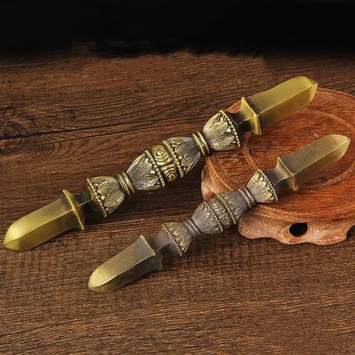 Ornements De Collection En Cuivre Tokkosho Vajra Dorje, Bouddhisme Tibétain, Méditation, Artefact Porte-Bonheur, Outil Du Dharma, 6.3 Po, 16cm