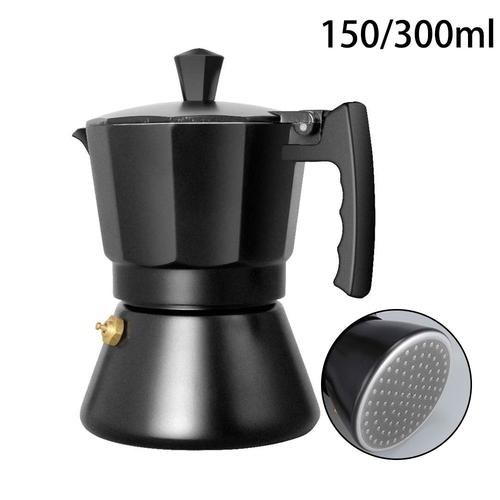 Cafetière Italienne Moka en Aluminium, Cafetière Expresso, Cuisinière à Induction, Percolateur, Cuisinière, Machine à Café, 3 Tasses, 6 Tasses