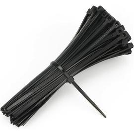 Pack 100 Attaches Serre-câble noir 3/100mm