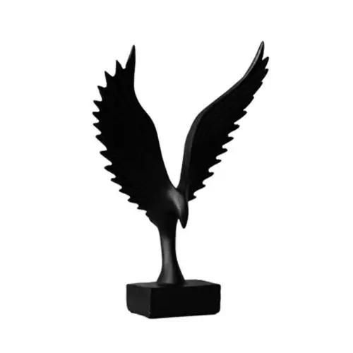 Noir A - Statue D'aile D'ange Dorée Élégante, Sculpture Artisanale En Résine, Figurine D'aile D'oiseau Sculptée, Décoration D'intérieur, Cadeau De Noël
