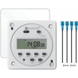 Acheter Prise ue interrupteur de minuterie enfichable 230V 16A prise de minuterie  Programmable hebdomadaire prise de courant numérique LCD